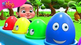 Surprise Eggs Kids Song | Colorful Eggs | BluLoo Nursery Rhymes & Kids Songs