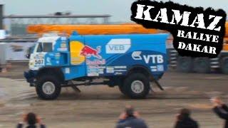 KAMAZ V8 TRUCK 900hp RALLYE DAKAR RUNNING THROUGH DIRT amazing engine sound