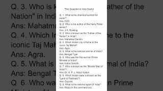 very very most important GK and gs questions and answers in English language