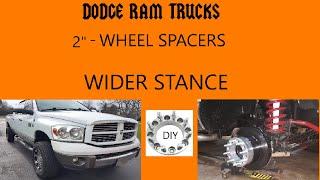 Ram Wheel Spacers Install