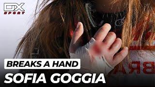 Sofia Goggia breaks a hand at Sankt Moritz | Downhill | 2022 