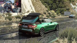 The New BMW M4 G83 Convertible | Street Racing On Rainy Day