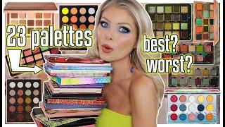 Ranking A BIG PILE Of Eyeshadow Palettes 