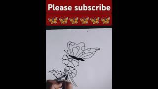 #butterfly drawing ///#superdrawing ////painting # ringtone #song #hindisong