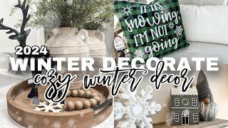 NEW COZY WINTER DECORATE WITH ME / DECORATING AFTER CHRISTMAS / COZY WINTER DECOR