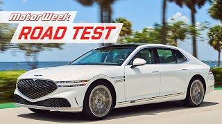 The 2023 Genesis G90 A High Speed Luxurious Carpet Ride | MotorWeek Road Test