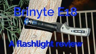 Brinyte E18 rechargeable EDC flashlight. Elegant and graceful, yet durable and powerful 1200lms 220m