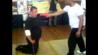 self defence against gun with Sensei Pete Ratcilff and Sensei Goursh Gupta