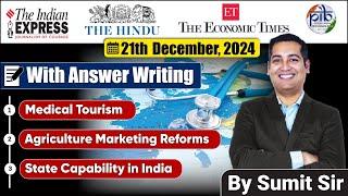 21 December 2024 | Editorial Discussion | Medical Tourism, Agriculture marketing reforms