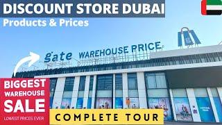 [4K] CHEAP Shopping!! BIGGEST Discount Store in Dubai! Gate Warehouse Price UAE  - Walking Tour