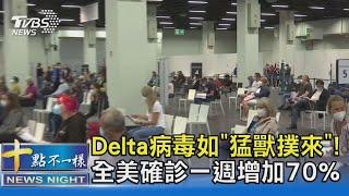 Delta病毒如「猛獸撲來」! 全美確診一週增加70%｜十點不一樣20210718