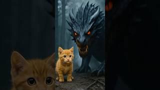 Cat Knight Saves Kitten (Ai Cat Story) #aishorts #cat #catlovers #fantasy