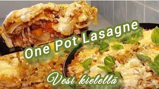 One Pot Lasagne ilman uunia! Vinkkiruoka arkeen! Ei turhia tiskejä. Mukavaa alkavaa viikkoa!