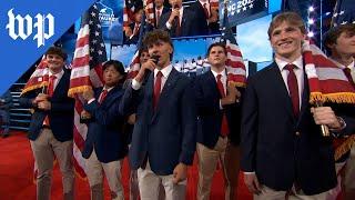 UNC fraternity members that held up American flag appear at RNC