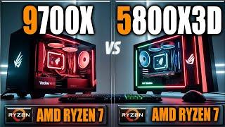 9700X vs 5800X3D Benchmarks - Tested in Games and Applications