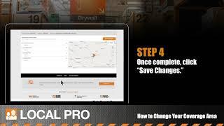 Local Pro – How to Change Your Coverage Area