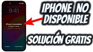 iPhone No Disponible (Desactivado) // Solución Gratis Paso a Paso 2024