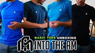 INTO THE AM Basic Tees Unboxing Review (Poly-Cotton & 100% Cotton Pigment Dye T-Shirts)