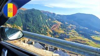 POV Driving - Beautiful Landscapes  Coll d'Ordino in Andorra 