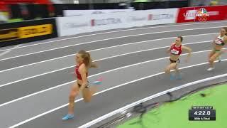 2019 USATF Indoor Nationals Women's Mile Finish