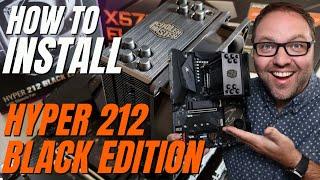 How to Install a Hyper 212 Black Edition CPU Cooler (AMD AM4 Socket)