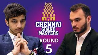 Santosh Gujrathi Vidit vs M Amin Tabatabaei | Chennai Grand Masters 2024 | Round 5