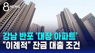 반포에 있는 강남 대장 아파트…"이례적" 잔금 대출 조건 / SBS 8뉴스