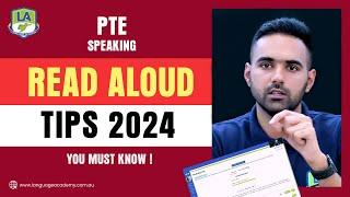 (2024) PTE Speaking Read Aloud Tips and Tricks | Demonstration One Line Strategy | Language Academy