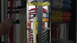 A convenient & easy-to-use type of data center cable management tool - COBTEL cable management rack.