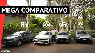 Citroën C3, Hyundai HB20, Volkswagen Polo ou Fiat Argo: qual é o melhor hatch 1.0?