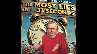 Albanese enters the Guinness Book of Records - 11 porkies in 33 seconds. A new world record.