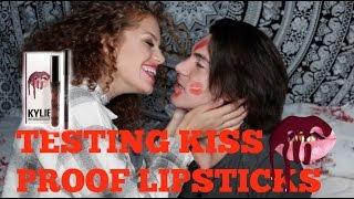 TESTING KISS PROOF LIPSTICKS with My Boyfriend | Mahogany LOX