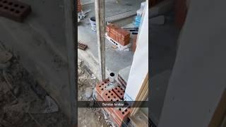 Laying brick SUNDAY FUNDAY  #garagebuild #bricky #bricklayers #bricklaying #short4u #ytshort #fy