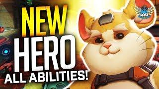 Overwatch - WRECKING BALL! (HAMMOND) Gameplay! ALL ABILITIES!