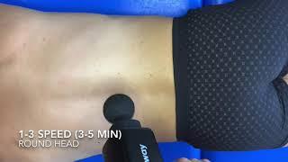 How to Use a AchedAway Percussion Massage Gun for Back Pain Relief.