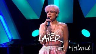 Lily Allen teams up with Jools Holland to perform ballad Three on Later...