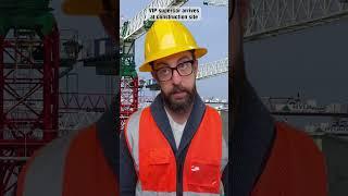 VIP supercar arrives at construction site #adamrose #construction #engineering #workers