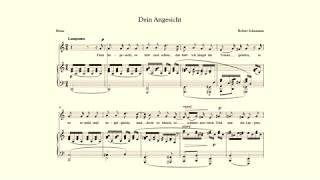 Dein Angesicht - Robert Schumann - accompaniment in C Major