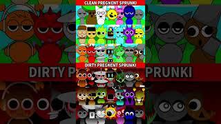Dirty Pregnant Sprunki VS Clean Pregnant Sprunki MIX VERSION #roblox