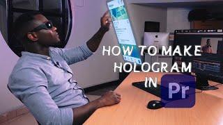 Easy way to make HOLOGRAM Effect in premiere pro (mu KINYARWANDA)