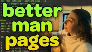 Improve man pages with syntax highlighting & more