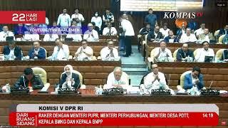 Suara Bergetar Menteri PUPR Basuki Pamit dan Minta Maaf ke Komisi V DPR Jelang Masa Jabatan Berakhir