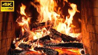  The Best Burning Fireplace Ambiance with Relaxing Crackles and Glowing Logs for Christmas 4K UHD