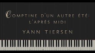 Comptine d'un autre été: l'Après-midi - Yann Tiersen \\ Synthesia Piano Tutorial