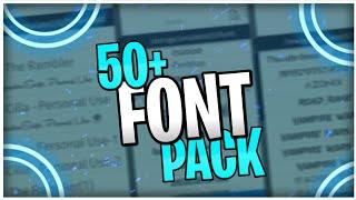 50+ FONT PACK|AMAN CREATIONS|FONT PACK DOWNLOAD|