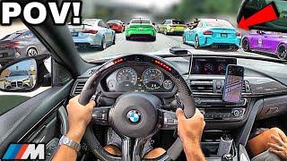 30 Minutes of Chasing BMW Drivers In A Straight Piped BMW M4 F82 [LOUD EXHAUST POV]