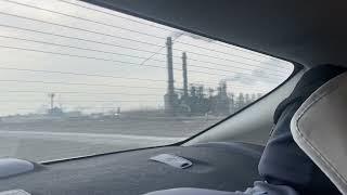 Driving into Lower Stoney Creek industrial hood - Hamilton Canada January 25, 2025