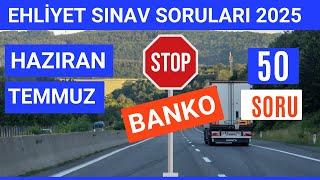Ehliyet Sınav Soruları 2025 | Haziran, Temmuz Çıkmış Ehliyet Sorularını Çöz