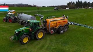 Brand new slurry technology | John Deere 7R 330 // Veenhuis Profiline + Bomech | Luxembourg 2024