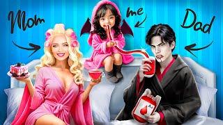 My Parents Are Vampire and Barbie! Extreme Makeover from Barbie to Popular Vampire!